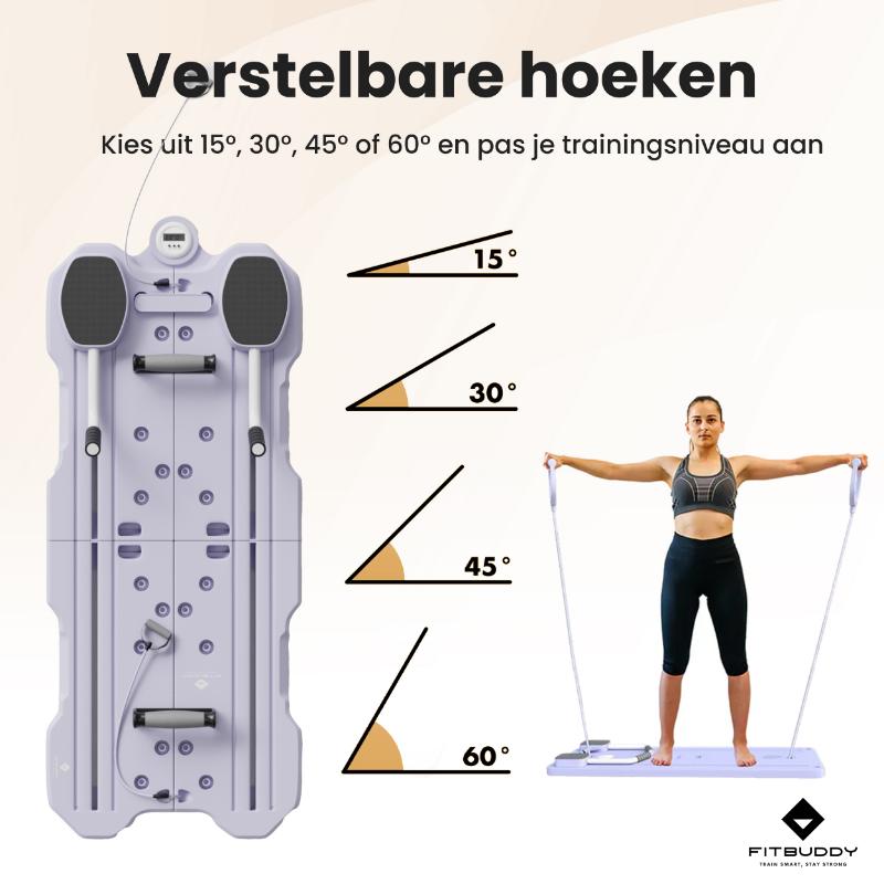 FitBuddy Pilates Reformer Board paars