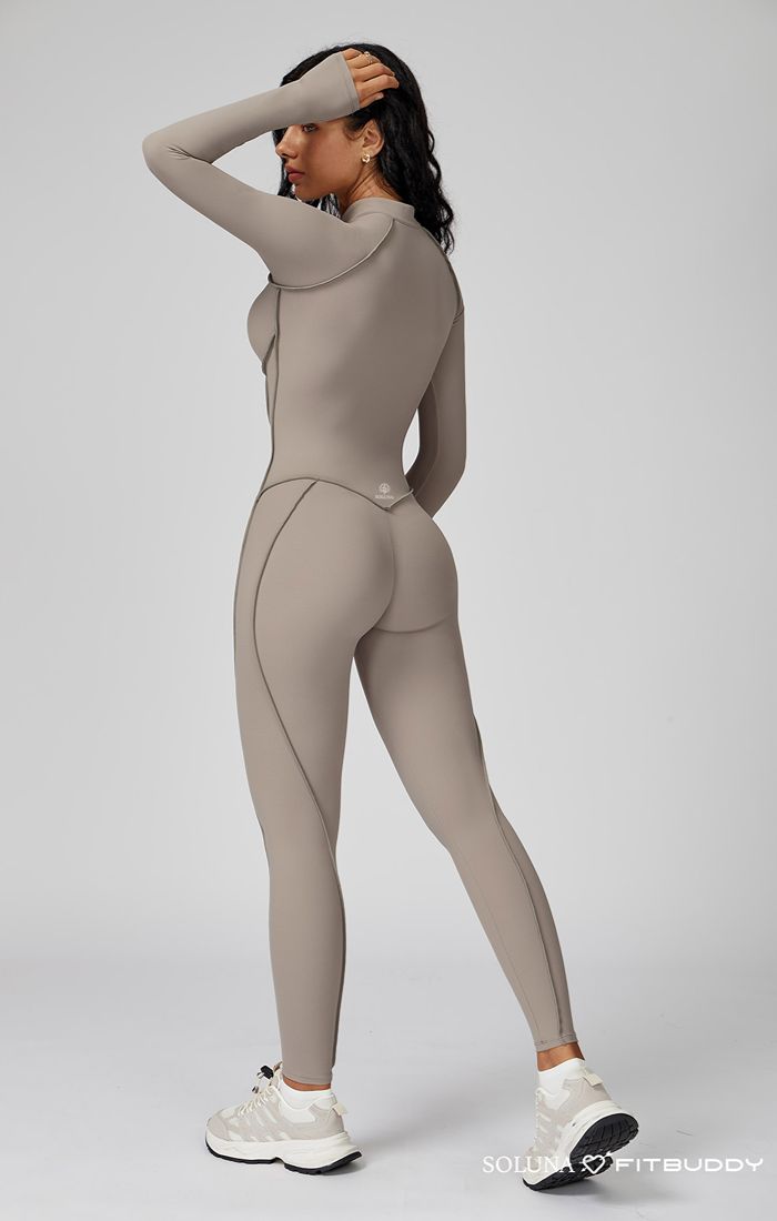 Body Sculpt Jumpsuit oat milk 6 GZL105 body sculpt jumpsuit dames